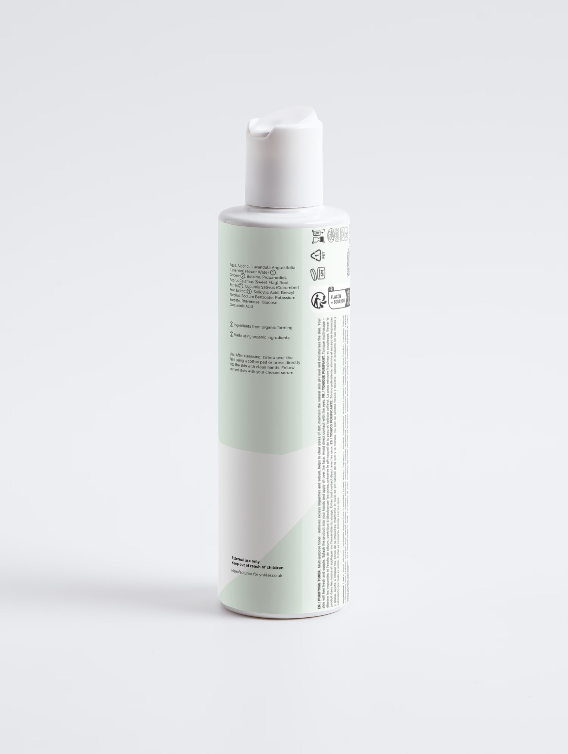 ynKler Toner Bottle with a green label on a white background