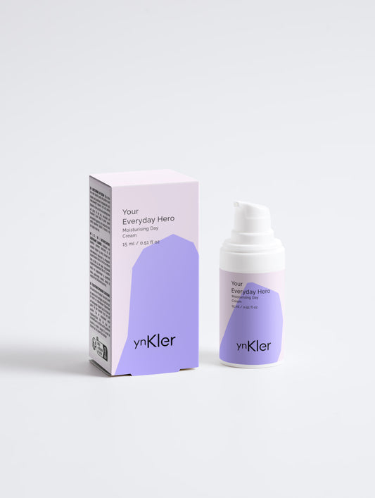 ynKler skincare product packaging on a white background